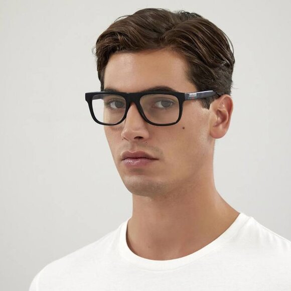 Gucci GG1117O 001 Square Eyeglasses - Black 56mm - Picture 3 of 10